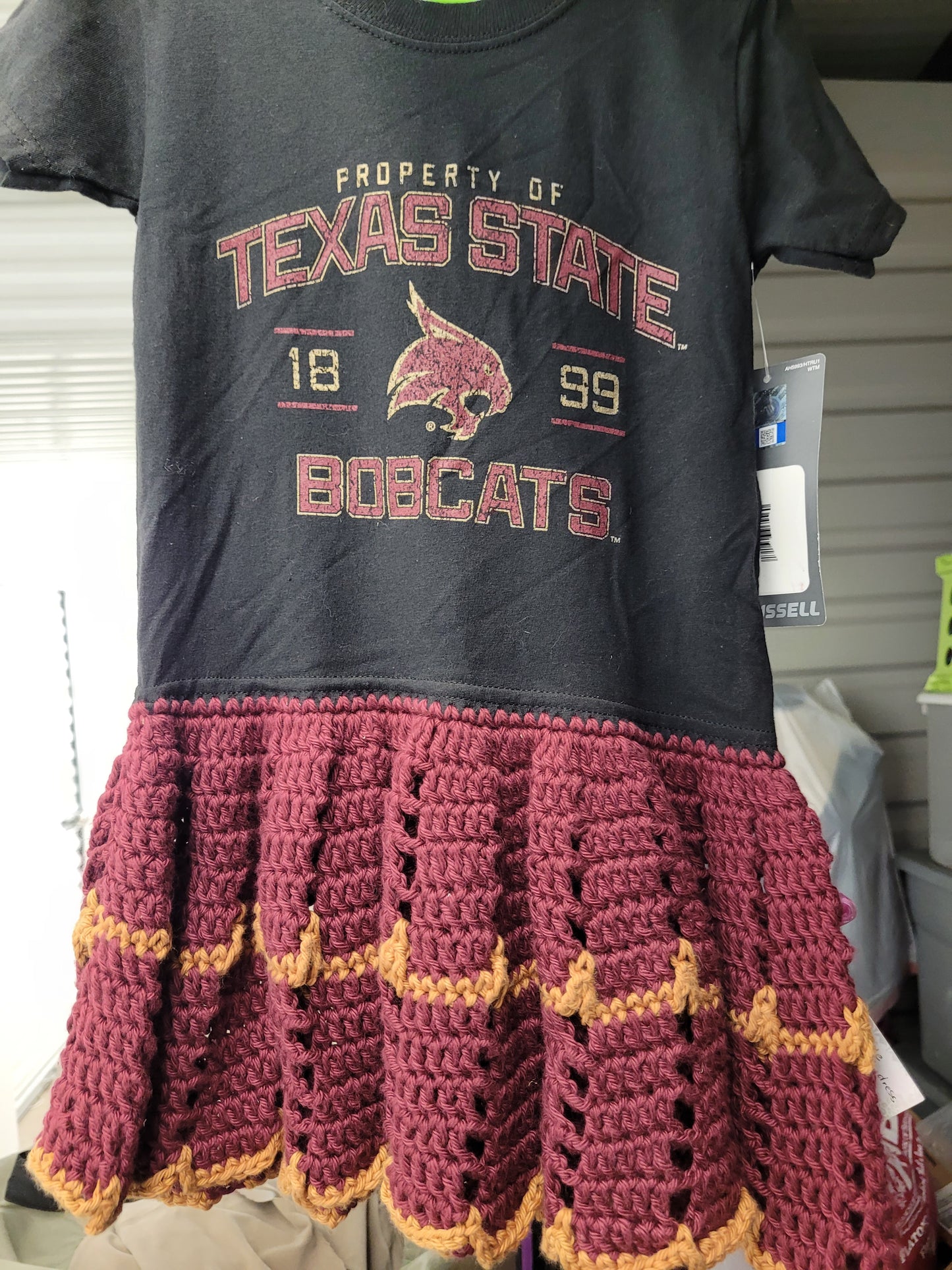 Crocheted T-shirt dress Tx State Miscellaneous