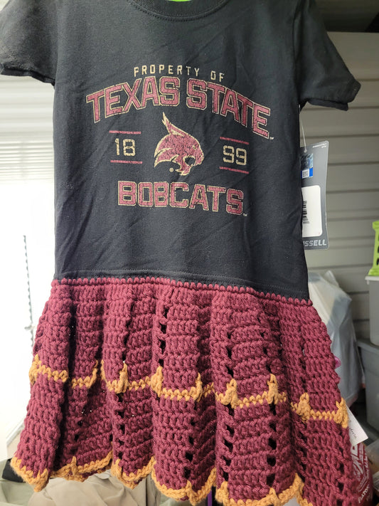Crocheted T-shirt dress Tx State Miscellaneous